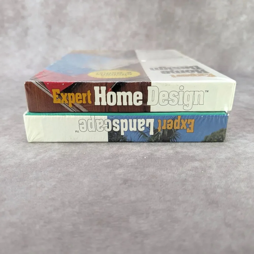 Vintage Expert Home Design Landscape PC Software Bundle Sealed IBM Tandy Floppy